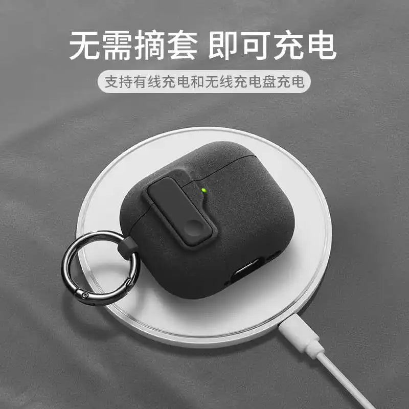 2024 New Hard Protector for AirPods 4 with Magnetic Lid Lock Hybrid Case Luxury Protection Cover for Apple AirPods 4(USB C)
