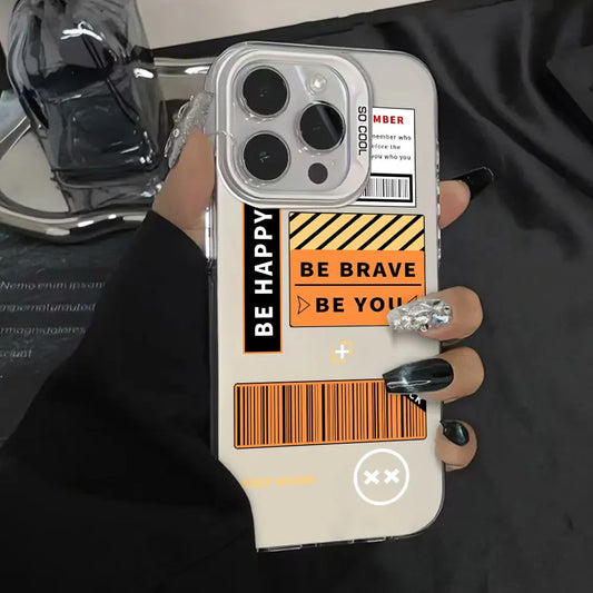 Case For Honor X6B X9B X8B X7B X7A X8A X9A X50I Label Letters Luxury Silver IMD Phone Case HonorX7B 4G X9A 5G Back Cover Fundas - Caseverse