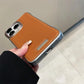 Phone Case Luxury Matte PU Leather Frameless For iPhone 16 15 14 13 12 Pro Max Plus Metal Lens Protection Shockproof Back Cover