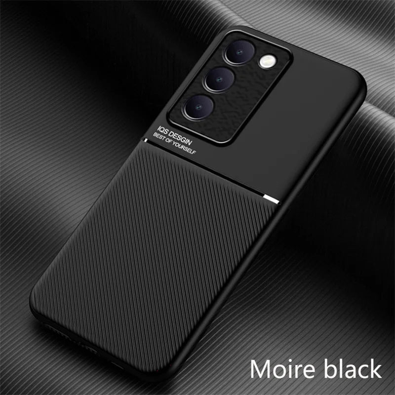 Rugged Protective Cover for VIVO V40 SE V30 Lite 5G V30 Pro V29 V29e Case Built-in Car Magnetic Holder Phone Coque Fundas - Caseverse