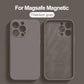 Original Magnetic Liquid Silicone Phone Cases For iPhone 16 15 14 13 12 11 Pro Max Magsafe Case Wireless Charge Shockproof Cover