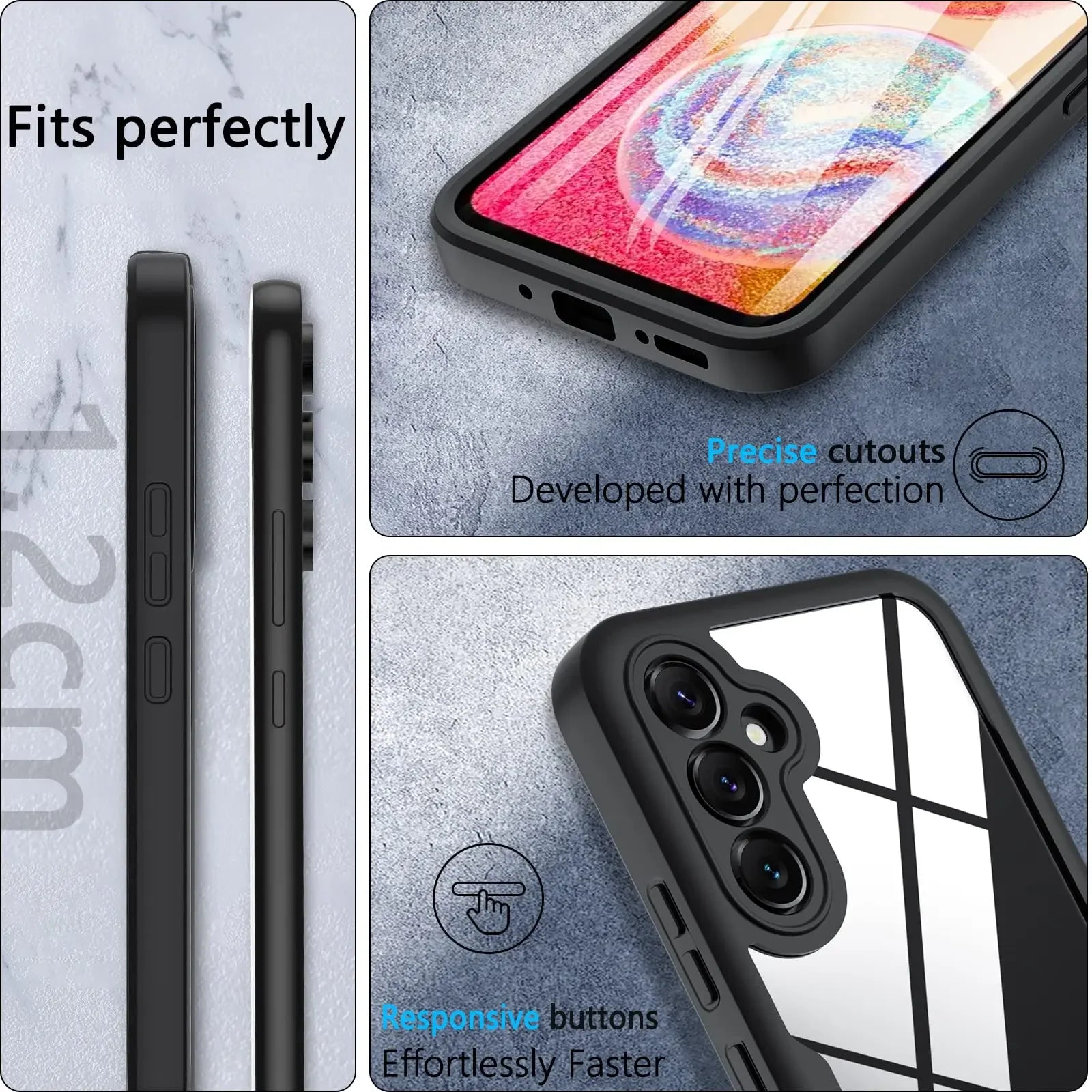Case For Xiaomi Mi 14T Pro M 14 T P 13T 13 Redmi 14C 13C Mi14T 360 Shockproof Built in Screen Protector Plastic TPU Clear Cover - Caseverse