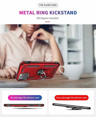 Armor Shockproof Case for iPhone 16 15 14 Plus 13 12 11 Pro Max Magentic Ring Finger Holder Military Grade Case for iPhone Cover