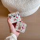 Sutiable for AirPods Pro 2 Premium Leather Earphone Cases with Leather Strap Anti-lost Anti-fall Cartoon Cute AirPods 1 2 3 Case