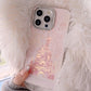 Pink Glitter Castle Phone Case with Lanyard for iPhone 15 14 13 12 Pro Max Plus Princess Fairytale Phone Case Cover - Caseverse