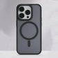 Magnetic matte black phone case, higher than the lens protection design, suitable for iPhone 16 15 14 13 12 11 Pro Max Plus