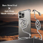 Oatsbasf Metal Phone Case for iPhone 16/16 Pro/16 Pro Max Ultra-thin Frameless Magsafe Shockproof Minimalist Protective Covers