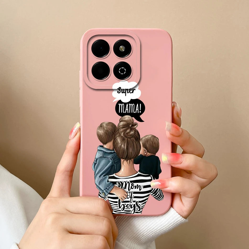 Case For Honor X6B Phone Back Cover Cute Avocado Soft Comfortable Liquid Silicone Camera Protection Anti Drop Bumper Capa Funda - Caseverse