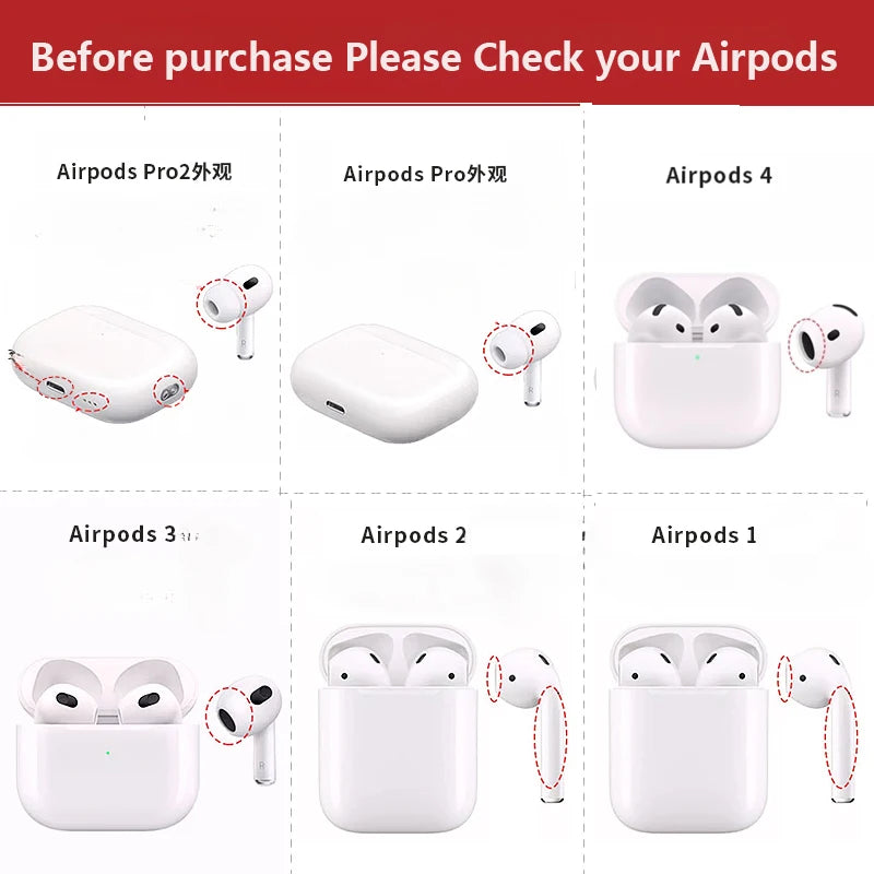 Cool Leather Grain Case for AirpPods Pro 2 Case Airpods 4 3 AirPods Pro Cover Apple Bluetooth Earphone Accessories