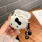 Cute Pink Hello KT Cat Cover for AirPods 4 Cartoon Earphone Case for Airpods Pro2 Pro 3 2 1 Protective Cover with Keychain