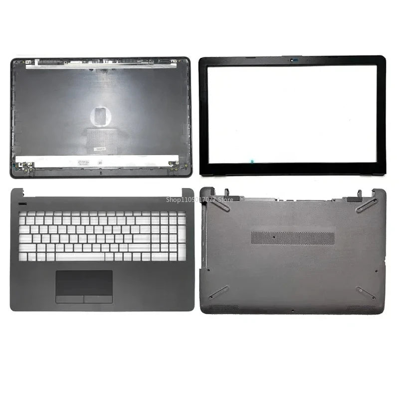 NEW Laptop Case for HP 15-BS 15-BW 15-RA 15-RB 250 255 G6 TPN-C129 LCD Back Cover/Front Bezel/Palmrest/Bottom Case/Hinges Gray