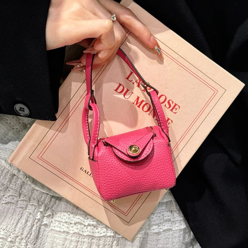 Mini Leather Fashion Bag For Airpods 4 3 2 Pro 2 Galaxy Buds 3/ 3Pro/ Buds FE 2Pro  Headphone Case Can Hold Other Small items