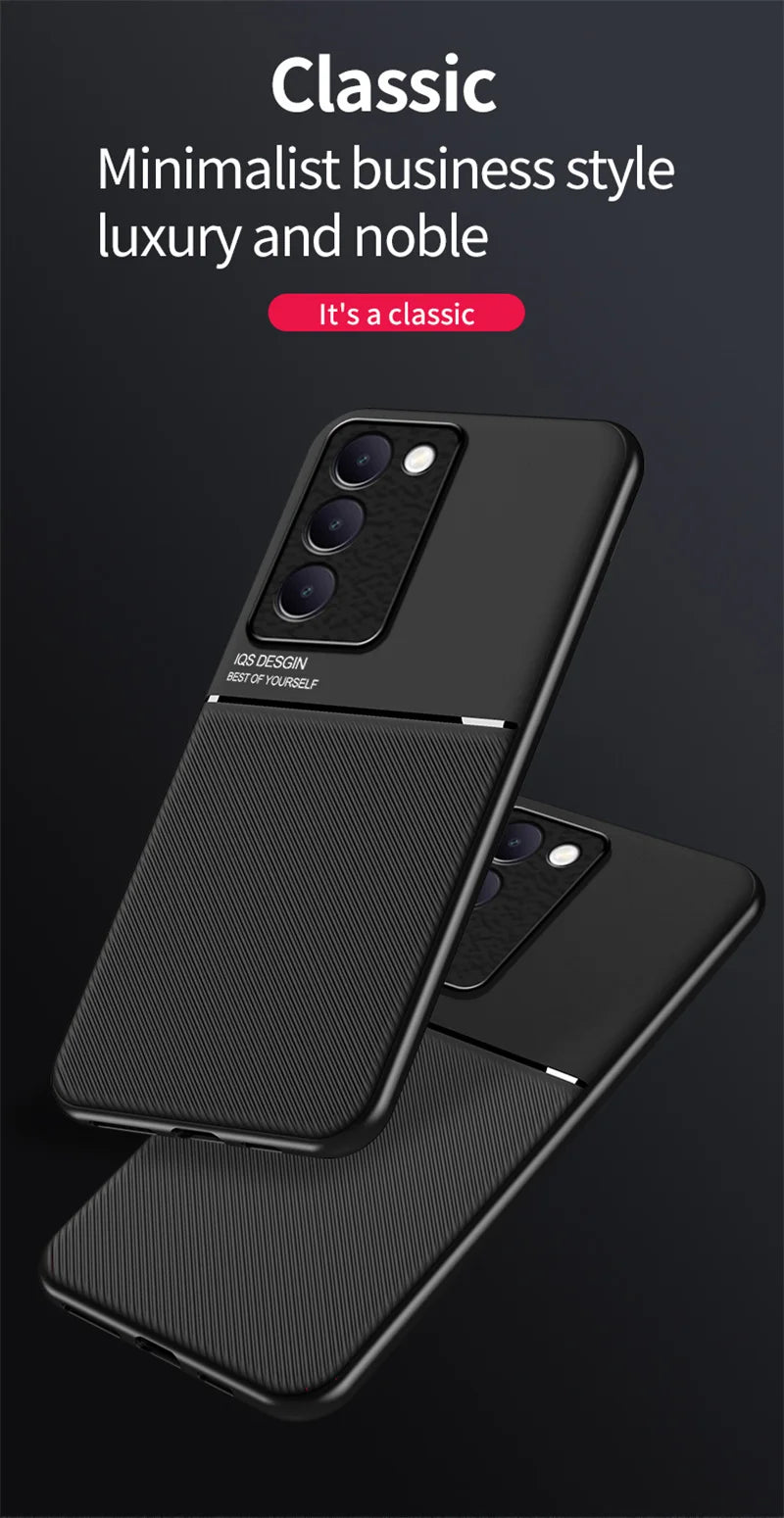Rugged Protective Cover for VIVO V40 SE V30 Lite 5G V30 Pro V29 V29e Case Built-in Car Magnetic Holder Phone Coque Fundas - Caseverse