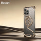 Oatsbasf Metal Phone Case for iPhone 16/16 Pro/16 Pro Max Ultra-thin Frameless Magsafe Shockproof Minimalist Protective Covers