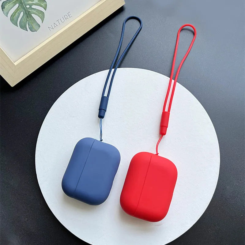 For AirPods Pro 2 2022 Earphone Case with Lanyard Anti-lost Cover [Front LED Visible]  for AirPods Pro 2 Silicone Case