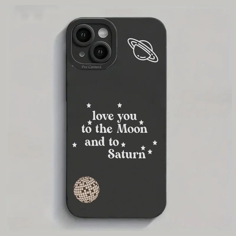 Famous Singer Taylor Lyrics Stars Moon Phone Case Cover for iPhone 15 14 13 12 11 Pro Max XR 7 Plus Case Best Gift for Fans Girl - Caseverse