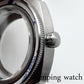42mm Silver Watch Case Sapphire Glass Watch Case Plane Ceramic Bezel Fit NH35 NH36 Movement Watch Accessories