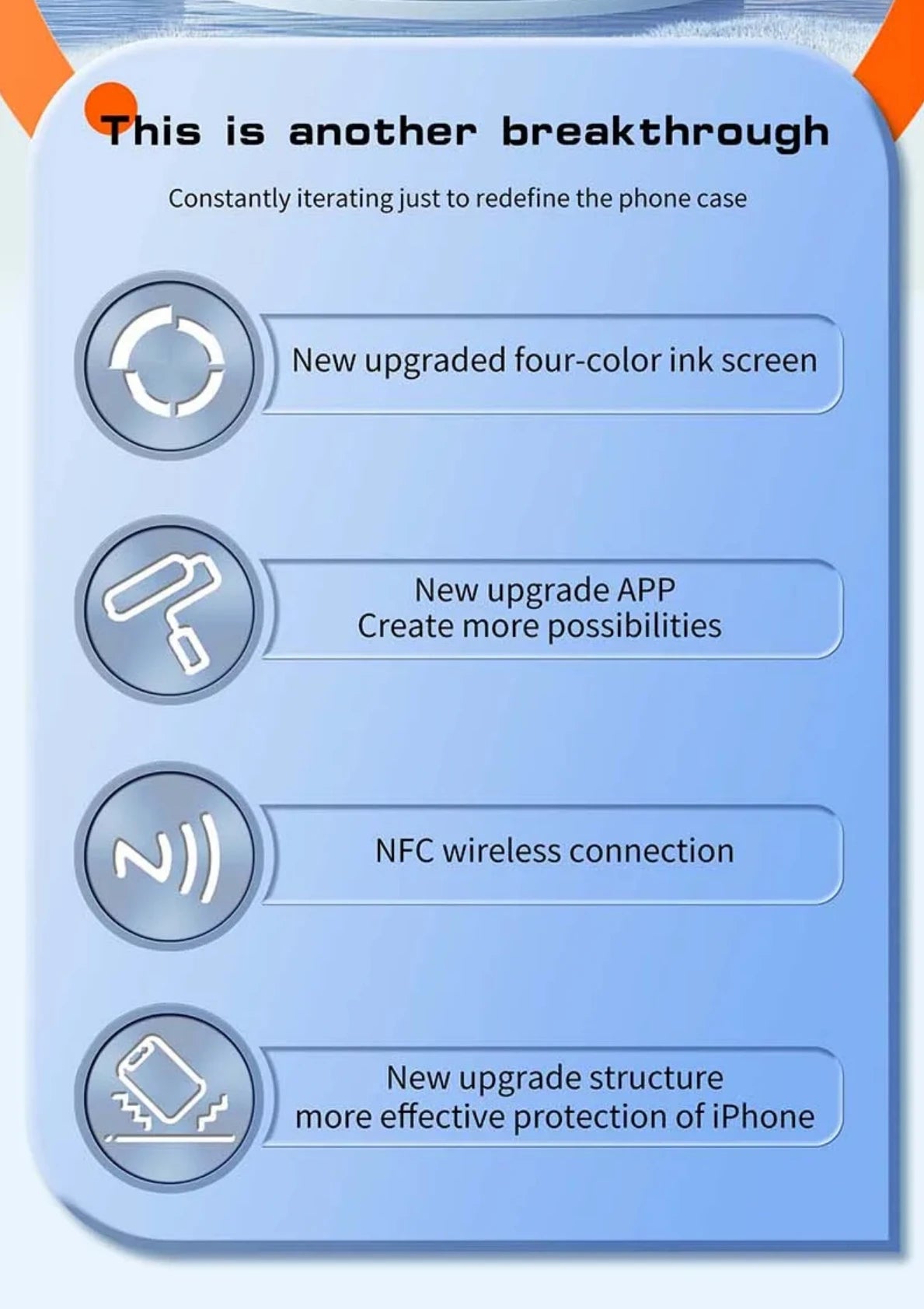 New-tech NFC Function Phone Case For Iphone 15 14 13 Pro Max DIY Cases E-Ink Screen Phone Cover Cartoon Girl Fundas Battery Free - Caseverse