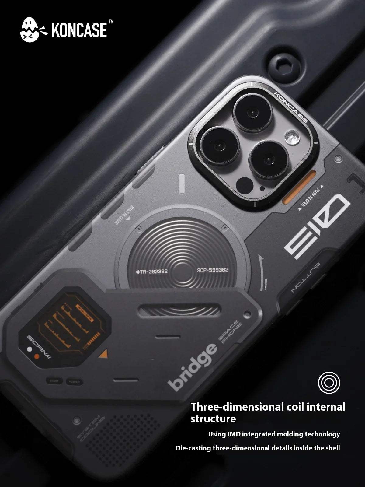 KONCASE Phone Case Tpu Metal Button Magsafe Magnetic Case Phone Covers For Iphone 16 Pro Max Phone Protective Case Custom Gifts
