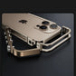Luxury Aluminum Alloy Armor Frame Phone Case For iPhone 13 14 15 16 Pro Metal Removable Shockproof Cover