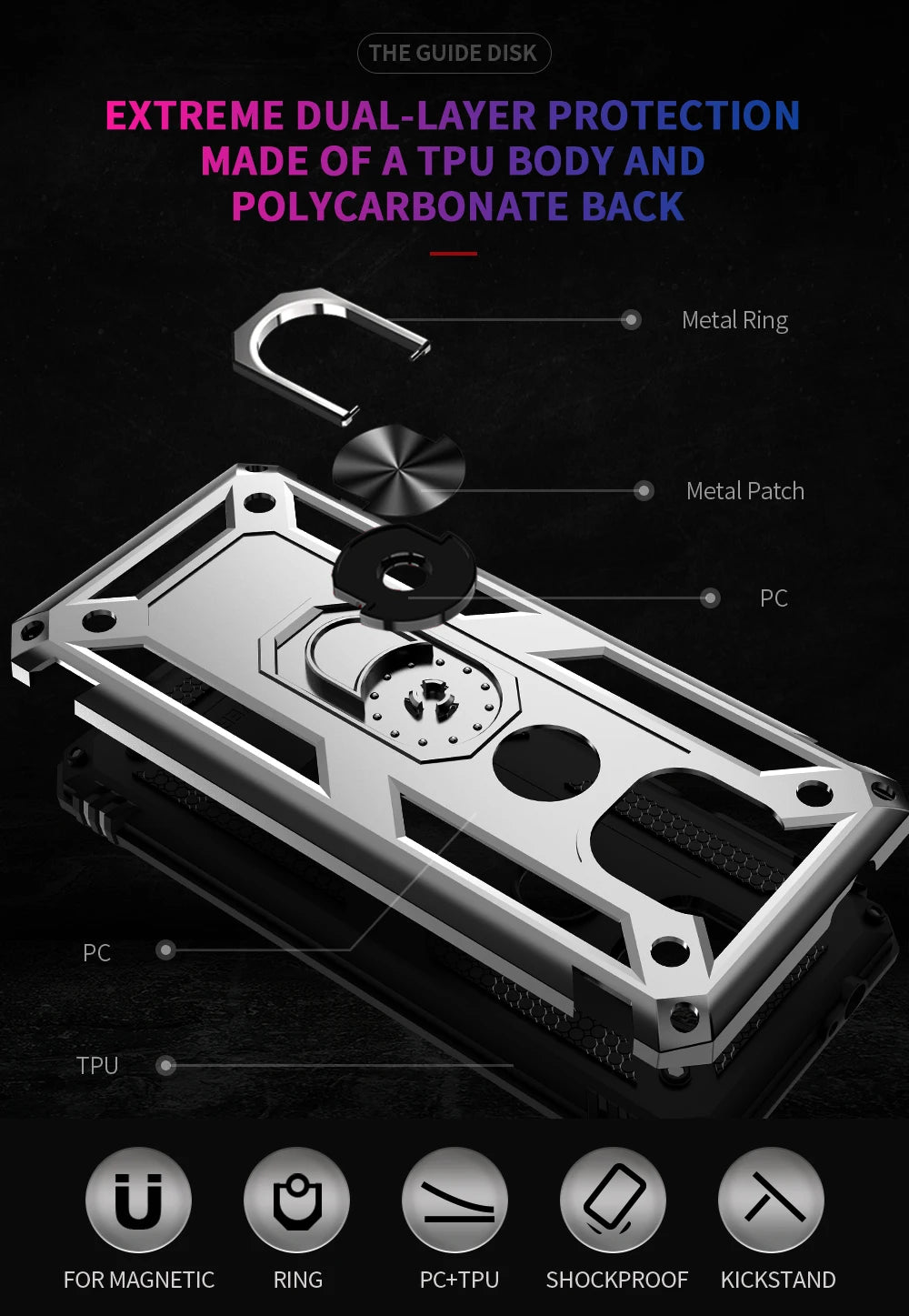 for Moto G Power Case for Phone Moto G Power 2021 Case Shockproof Armor Rugged Military Protective Car Holder Magnetic Cover