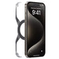 Metal Aluminium Alloy Magnetic Frameless Phone Case For iPhone 14 13 15 Pro Max 360° Stand Rimless Bumper Shockproof Metal Cover