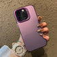 Luxury Matte Silver Electroplated Phone Case For iPhone 11 12 13 14 15 16 Pro Max Plus X Xs Max XR Shockproof Bumper Cases Cover