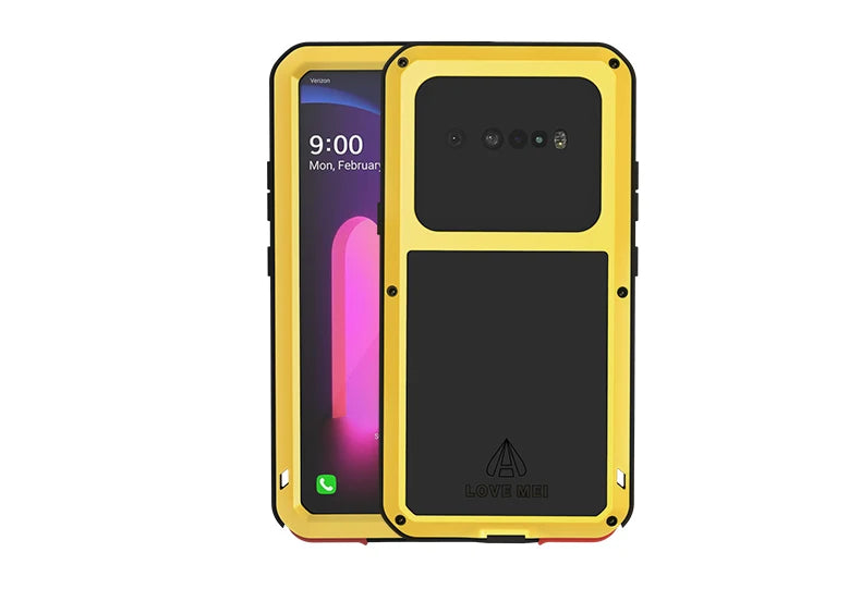 Love Mei Phone Case for  LG V60 Silicone Military Grade Metal Protective Case Shock Proof Dust Proof Cover - Caseverse