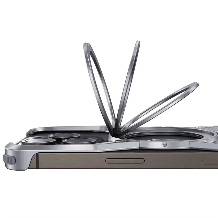 Metal Frameless Magsafe Magnetic Holder Phone Case For iPhone 16 15 14 13 Pro Max 16promax Aluminum Alloy Frame Shockproof Cover