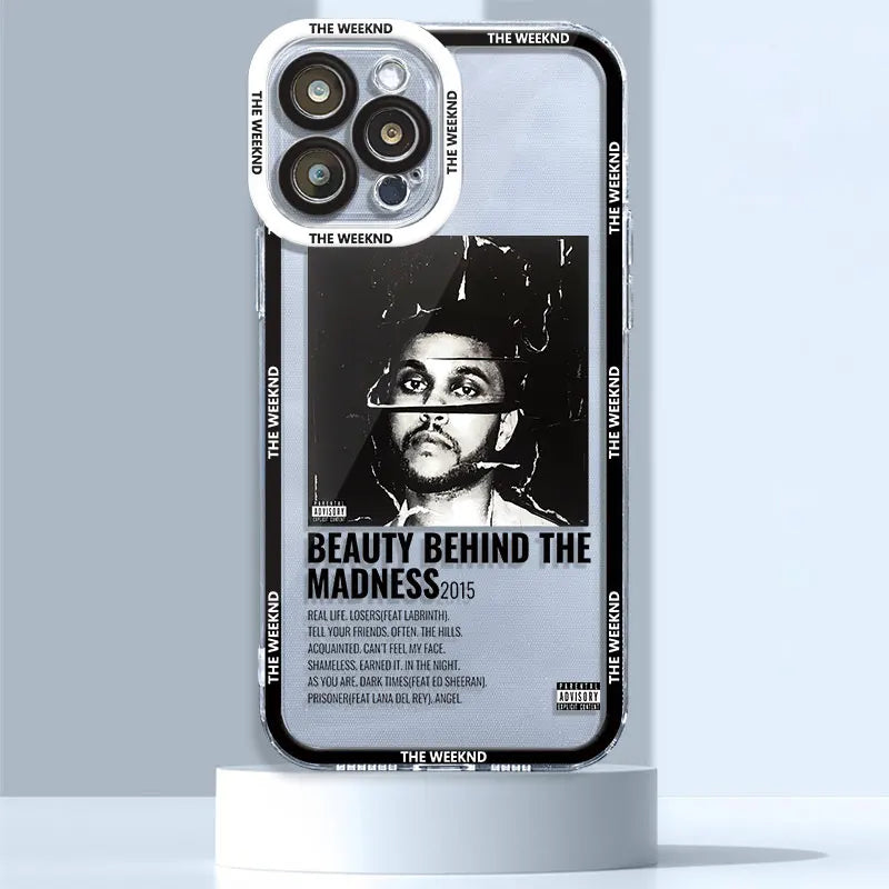 The-Weeknd Fashion Cool Musi Case for iPhone 15 Pro 11Pro Max XR 12 13 Mini XSmax 14 7 Plus SE 6 8 X XS Phone Clear Fundas Cover