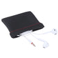 New Black Mini Hard Headphone Case Portable Earbuds Pouch box PU Leather Earphone Storage Bag Protective USB Cable Organizer