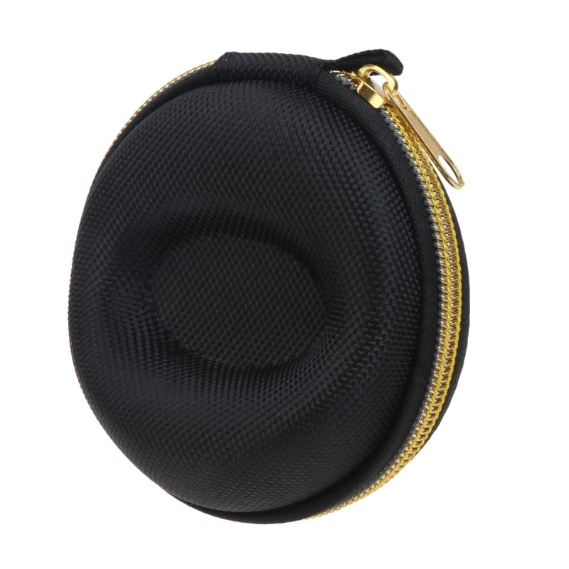 Travel Watch Case,Single Watch Box with Zipper for Storage, Cushioned Round Portable Watch Case for Wristwatches