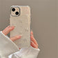 INS Japan Korea Silver Bowknot Phone Case For iPhone 15 16 14 13 12 11 Pro Max X XS XR 7 8 Plus Girl Epoxy Clear Glitter Cover - Caseverse