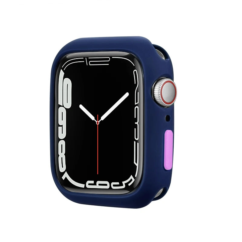 Candy Soft Silicone Case for Apple Watch Cover 9 8 7 6 Se 5 45mm 42mm 38 Protection Iwatch Serie 44mm 40mm 41mm Bumper for women