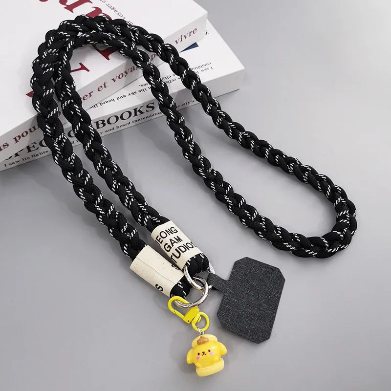 Can Be Carried Outdoor Mountaineering Mobile Phone Lanyard Women's Belts Woven Hanging Ornaments Anti Loss Lanyards Neck Strap