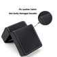 Oval Black Brown Green Single Pillow PU Leather Wristwatch Display Watch Case Organizer for Men Clamshell PU Leather Watch Case