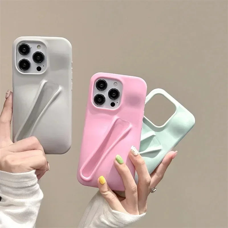 Lipstick Make-up Soft Silicone Phone Case for IPhone 16 14 15 Pro Max X Xs XR 11 13 12 Portable Lip Gloss Cover - Caseverse