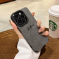 Personalized Luxury Leather Lambskin Shockproof Case For iPhone 16 15 14 13 12 11 Pro Max Customized Name DIY Cover 15 Pro Max - Caseverse