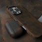 YMW Italian Crazy Horse Genuine Leather Case for iPhone 16 Pro Max 15 14 Personality Cowhide Magnetic Phone Cover - Caseverse