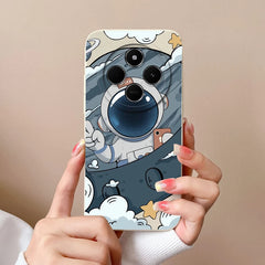 For Redmi 14C Phone Case Cartoon Astronaut Full Coverage Anti Drop Funda For Xiaomi Redmi 14 C Soft Liquid Silicone Bumper Capa