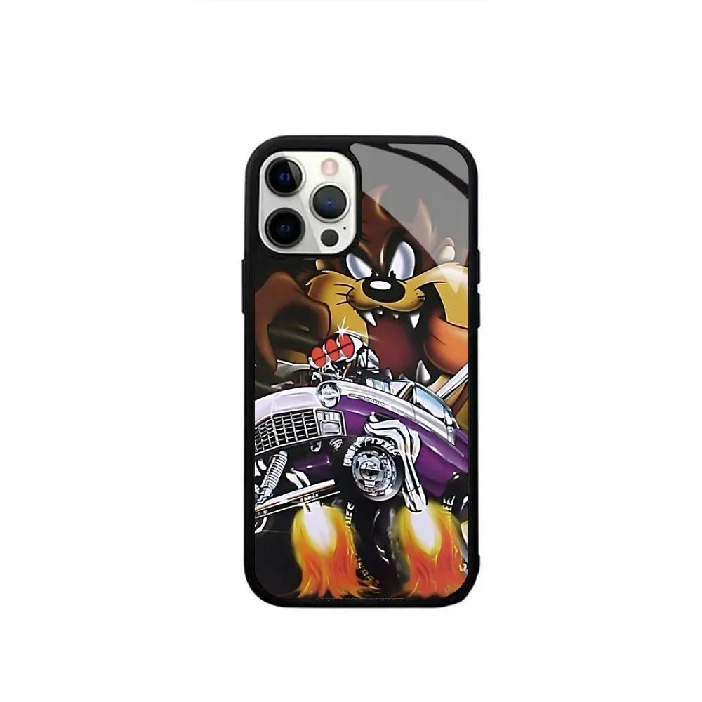 Tasmanian Devil Taz Phone Case Strong Magnetic For IPhone 15 14 13 Pro Max Mini Alex Mirror For Magsafe Wireless Charging Cover - Caseverse