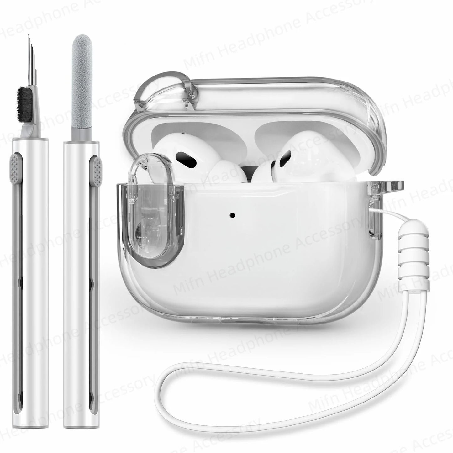 Transparent headphone case For AirPods Pro 2 USB C Funda Capa for AirPod Pro 1st Gen 2 3 Charging Case USB-C 2023 2022 2019 Case