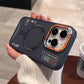 Matte Magnetic Phone Case For iPhone 16 15 14 13 Pro Max For Megsafe Wireless Charge Frosted Back Metal Lens Frame Buttons Cover
