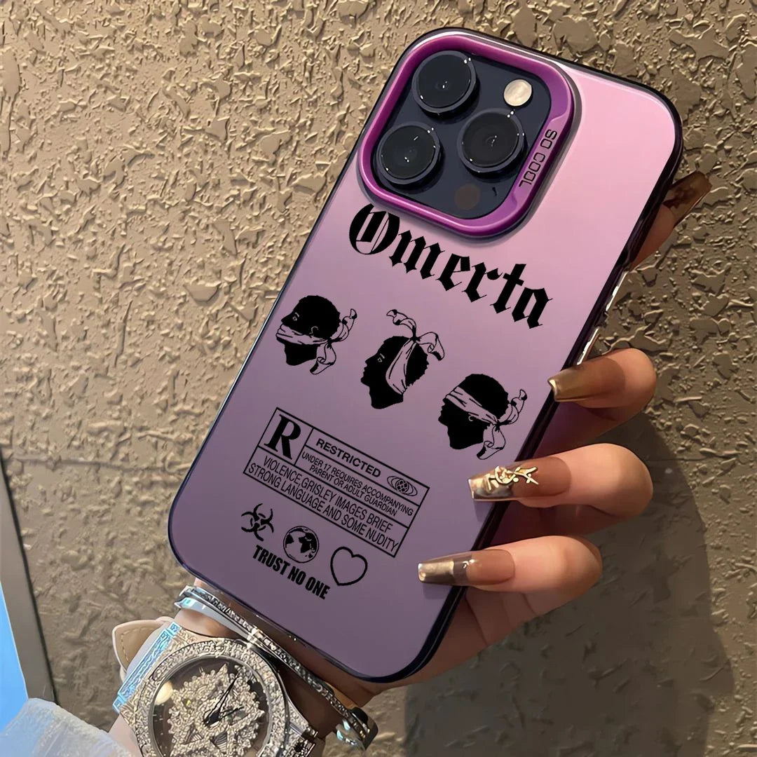 Omerta Maes Phone Case For iPhone 16 15 14 13 12 11 mini Pro Max X XR XSMAX 8 7 Plus Anti Fall Matte Back Cover - Caseverse