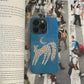 Ins Blue Starry Sky White Horse Cartoon Phone Case for IPhone 16 15 14 13 12 11 Pro Max X XS XR XSMax Glossy Film Hard PC Cover