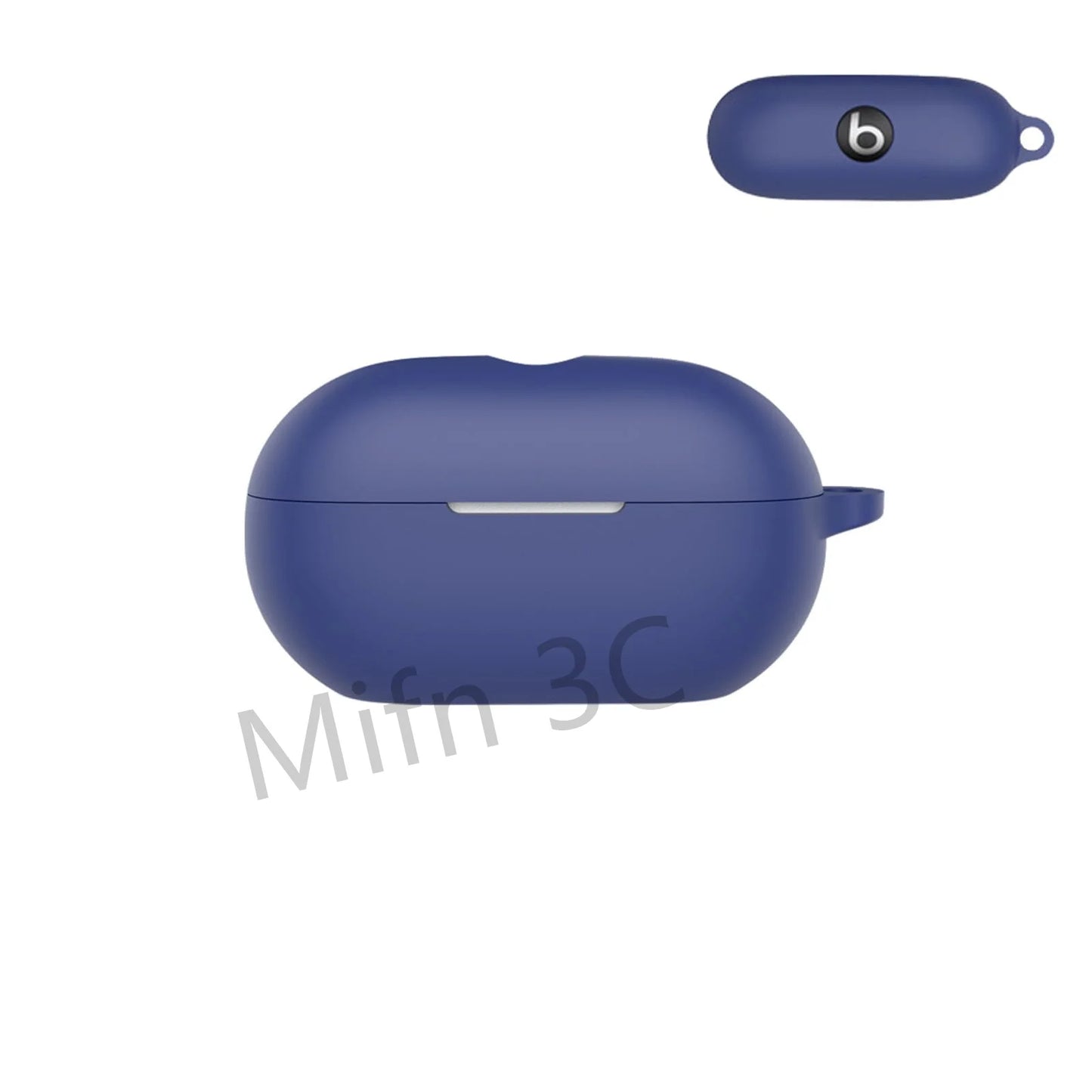 【Logo Visible 】Case for Beats Solo Buds with Keychain Soft Silicone Scratch Resistant Protective Case for Beats Solo Buds 2024