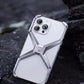Aluminum Alloy X-shaped Metal Frame  Phone Case for IPhone 16 15 Pro Max 14 13 Military Grade Drop Protection Cover - Caseverse