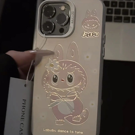 Y2K Lovely Labubu Kawaii Hot Phone Case For iPhone 16 15 14 13 12 11 Pro Max X XR XSMAX 8 7 Plus Candy Shockproof Back Cover