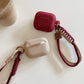Simple Soft Silicone with Smile Hand Strap Earphone Case For Apple Airpods 4 1 2 Pro 3 Funda Wireless Bluetooth Protective Cover