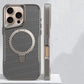 Desert Titanium metal holder carbon fibre magnetic phone case for iPhone 16 15 14 13 12 Pro Max magsafe charging armor hard case - Caseverse